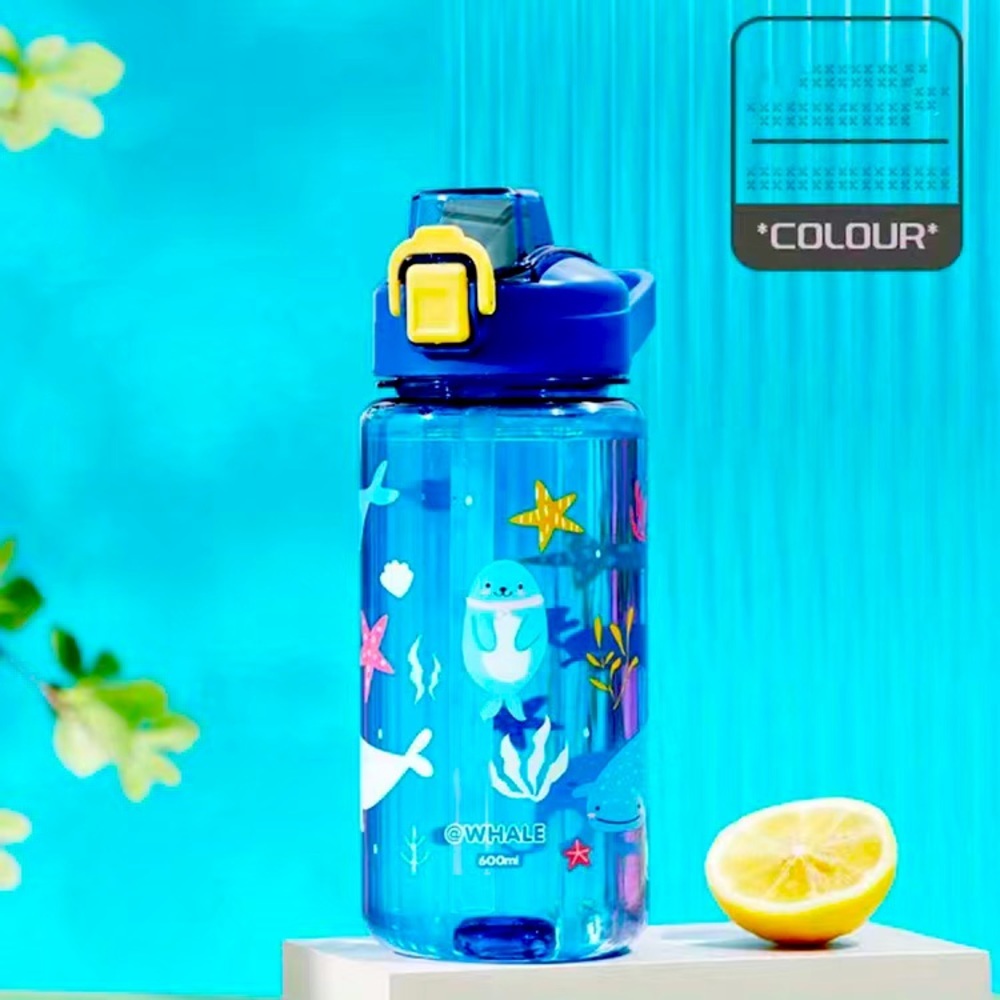 Canyton whales 🐳 and starfish kids water bottle